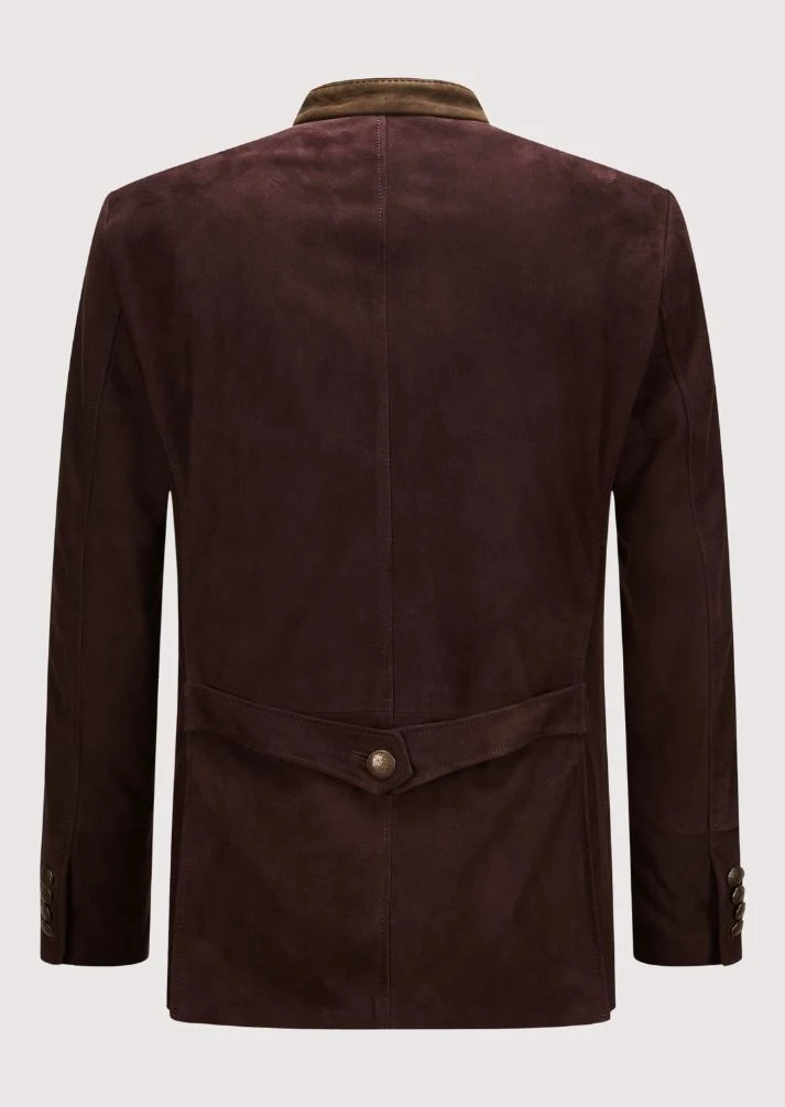 Men's Suede Trachten Jacket - Classic Bavarian Elegance