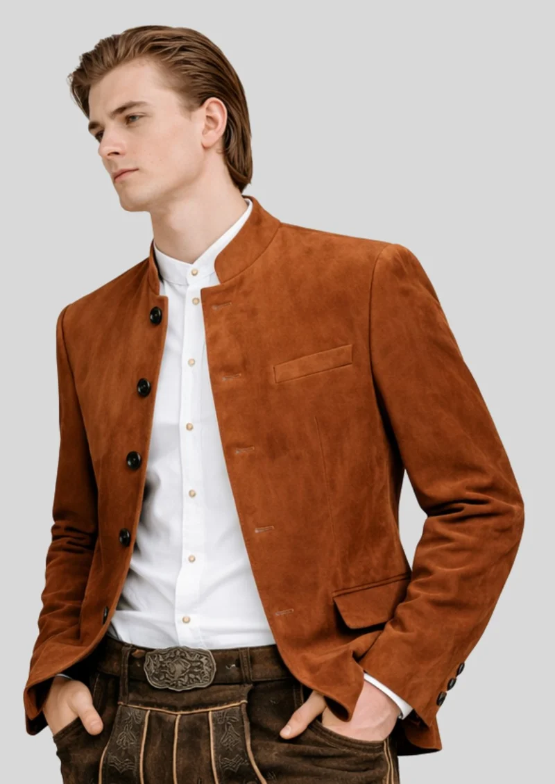 Men's Trachten Jacket - Ideal for Bavarian & Oktoberfest Looks