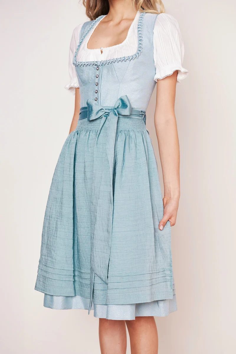 Julia Trentini Katrina Midi Dirndl, Blue — 60cm