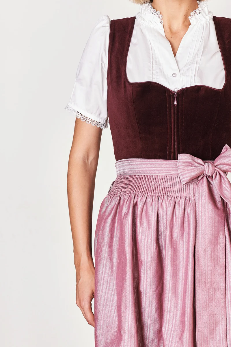 Julia Trentini Carina Midi Dirndl, Red — 60cm