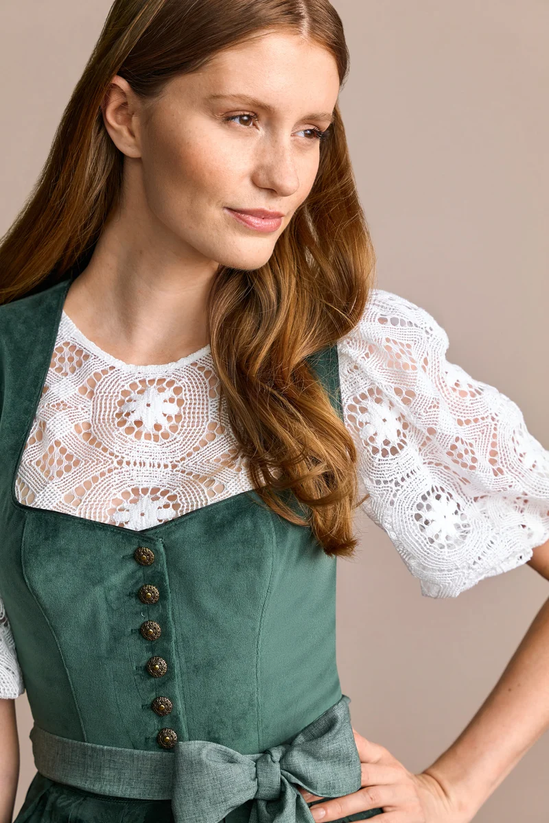 Julia Trentini Nova Midi Dirndl, Green — 60cm