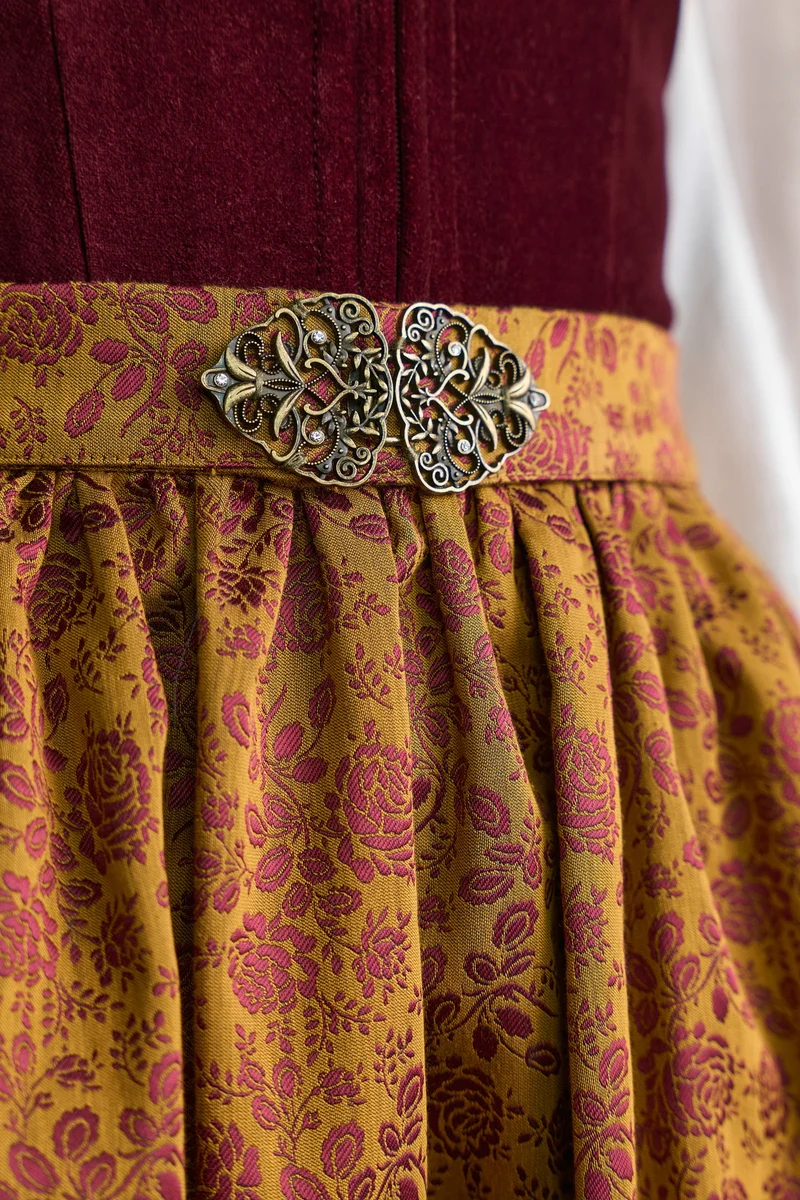 Julia Trentini Elin Midi Dirndl, Red — 60cm
