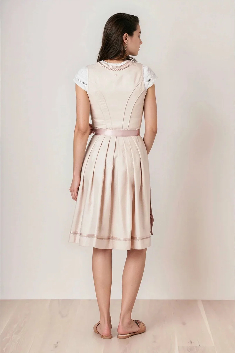 Julia Trentini Claudia Midi Dirndl, Rose — 60cm
