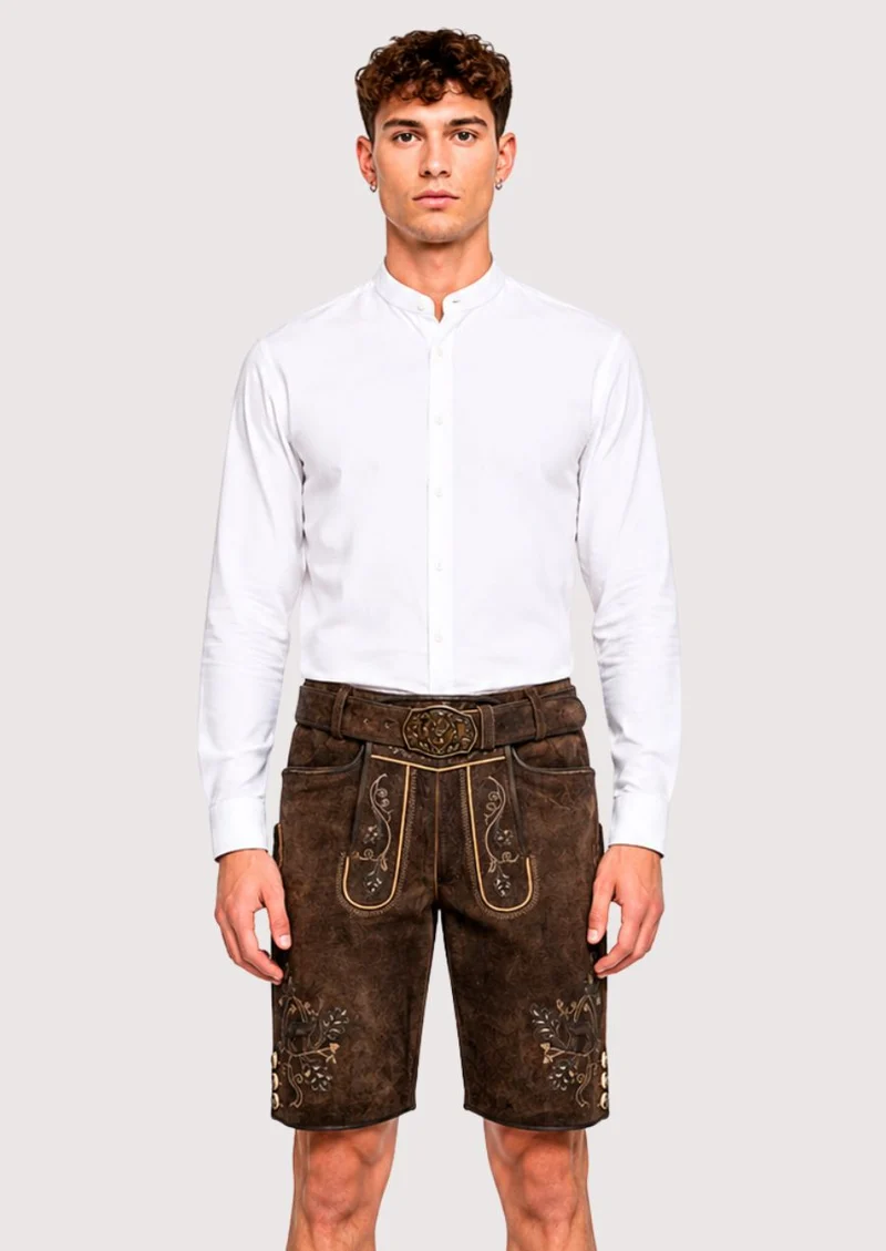Men’s Antique Brown Lederhosen