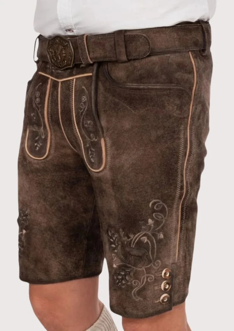 Men’s Antique Brown Lederhosen