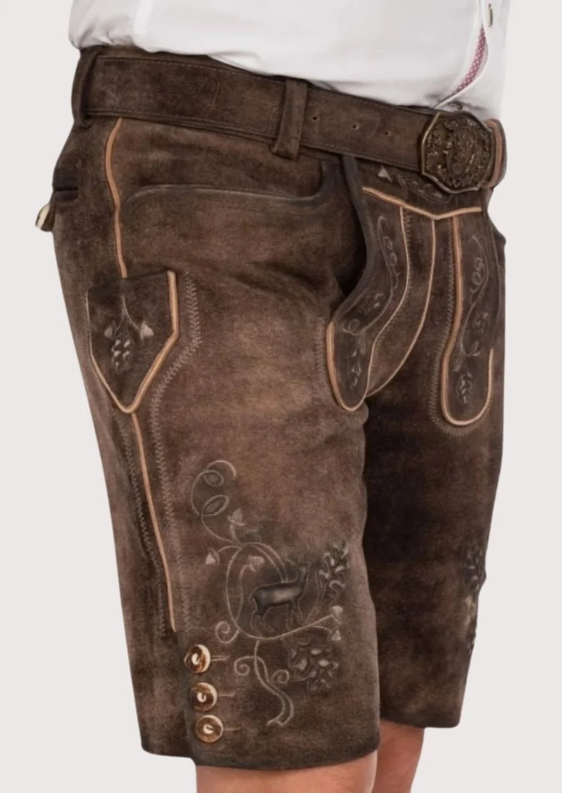 Men’s Antique Brown Lederhosen