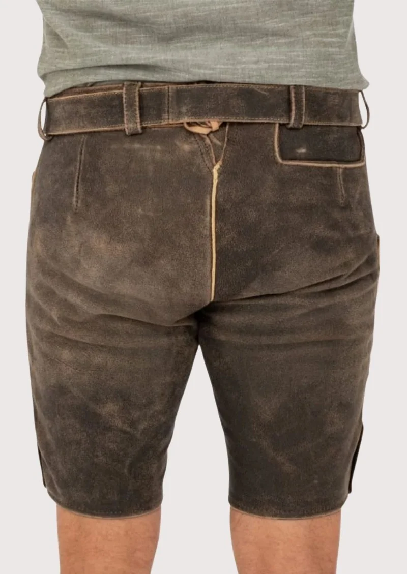 Mens Oak Brown Classic Lederhosen
