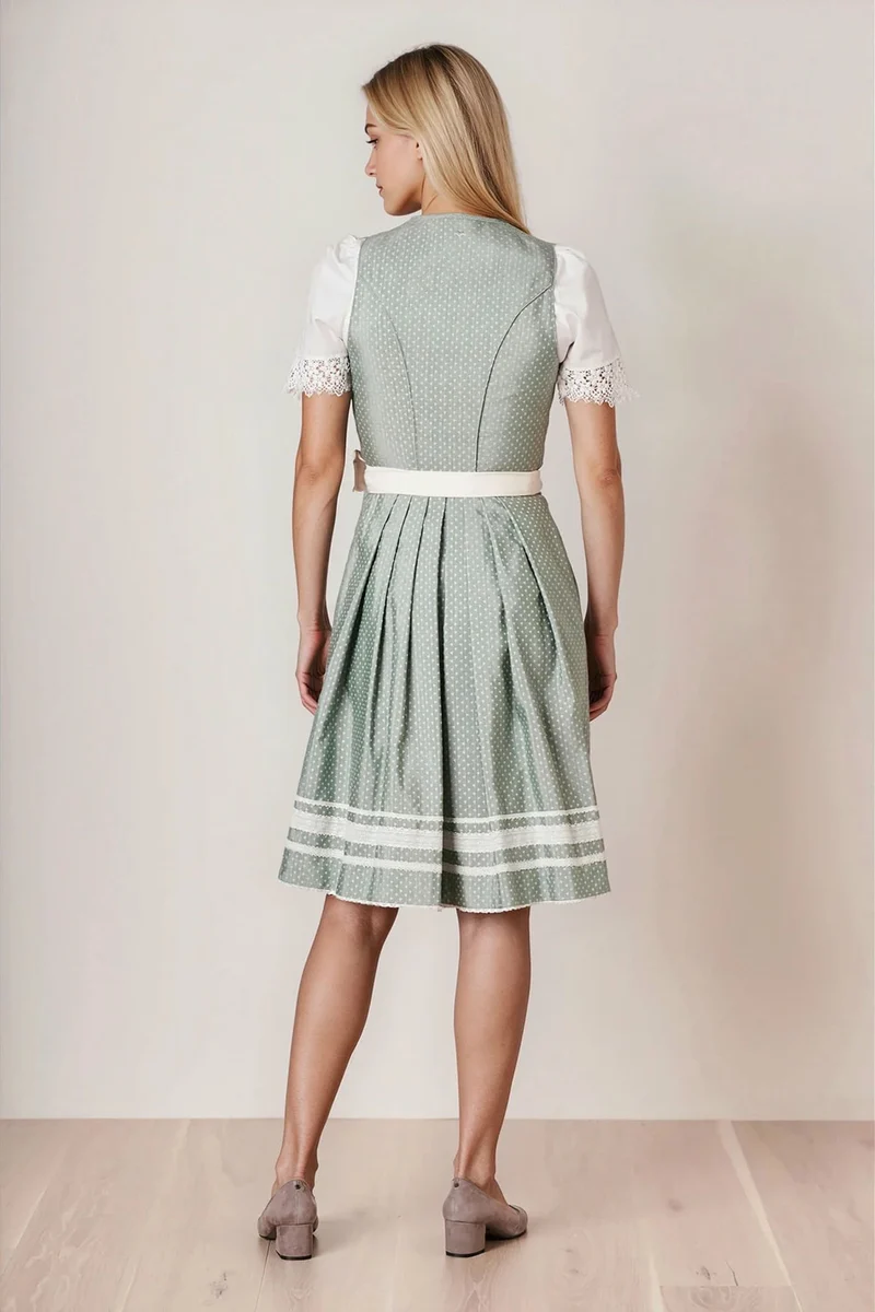 Julia Trentini Emilia Midi Dirndl, Green — 60cm