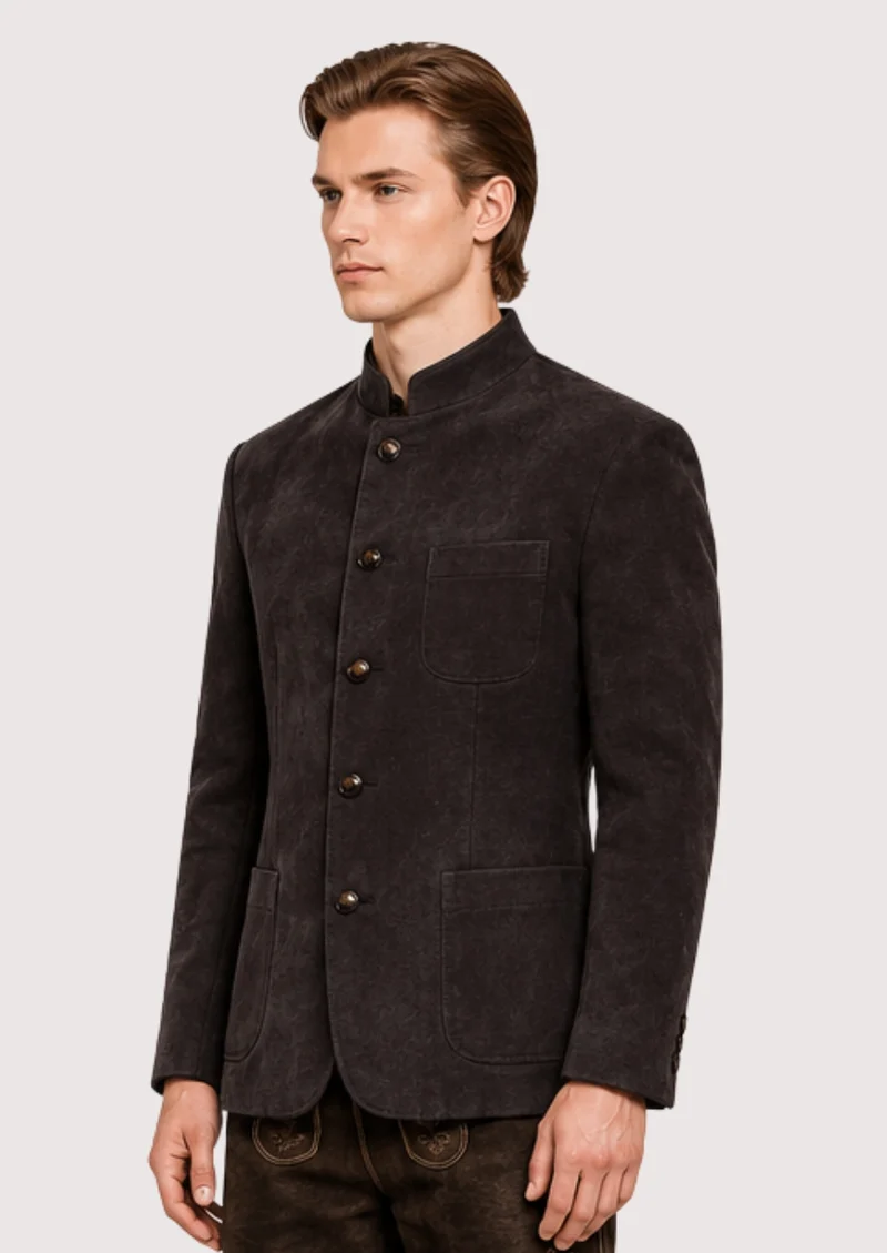 Mens Vintage Brown Suede Jacket
