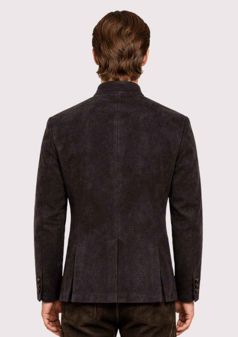 Mens Vintage Brown Suede Jacket