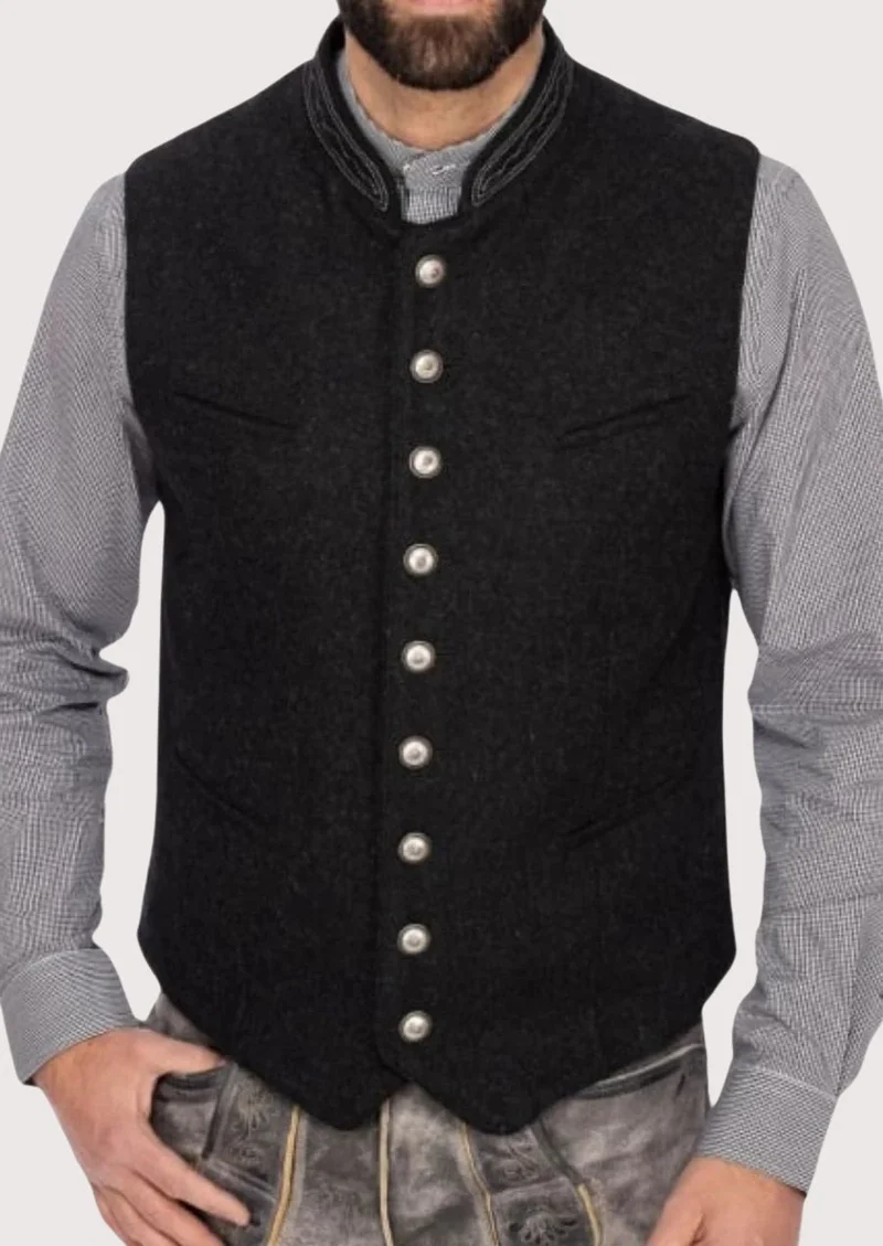 Classic Trachten Vest for Men – Stylish Bavarian Look