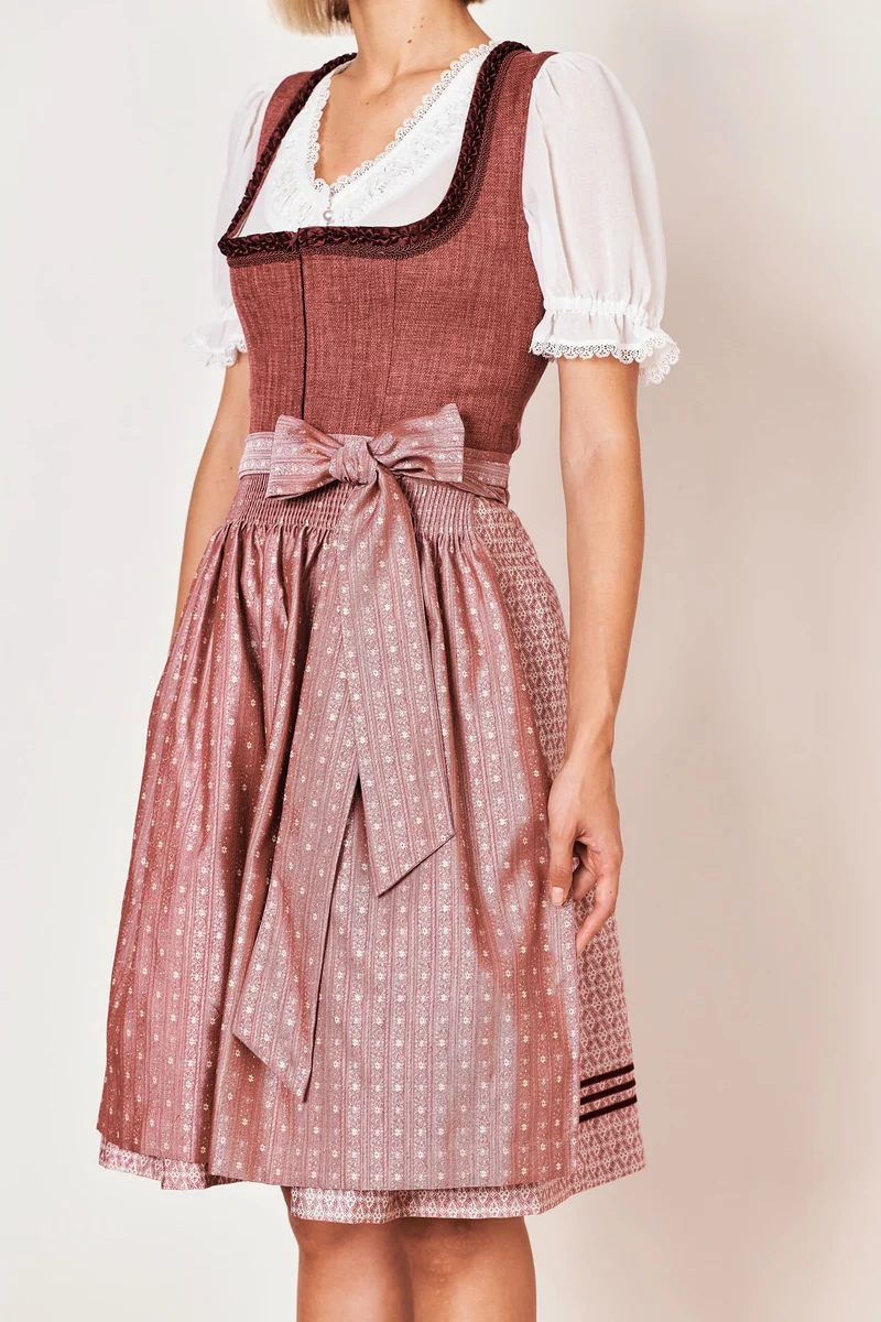 Julia Trentini Christa Midi Dirndl, Rose — 60cm