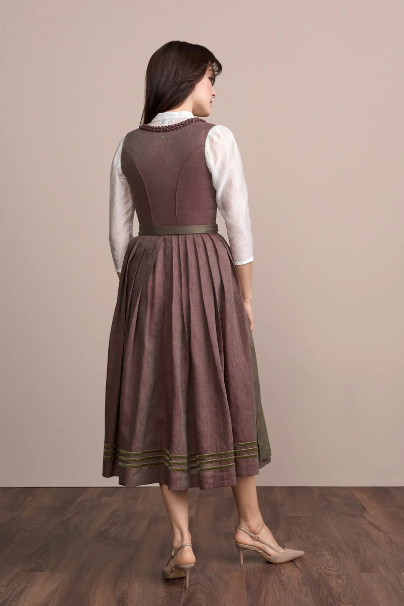 Julia Trentini Yelina Dirndl, Purple — 80cm Maxi