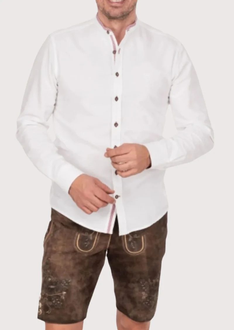 Mens Traditional White Shirt Top