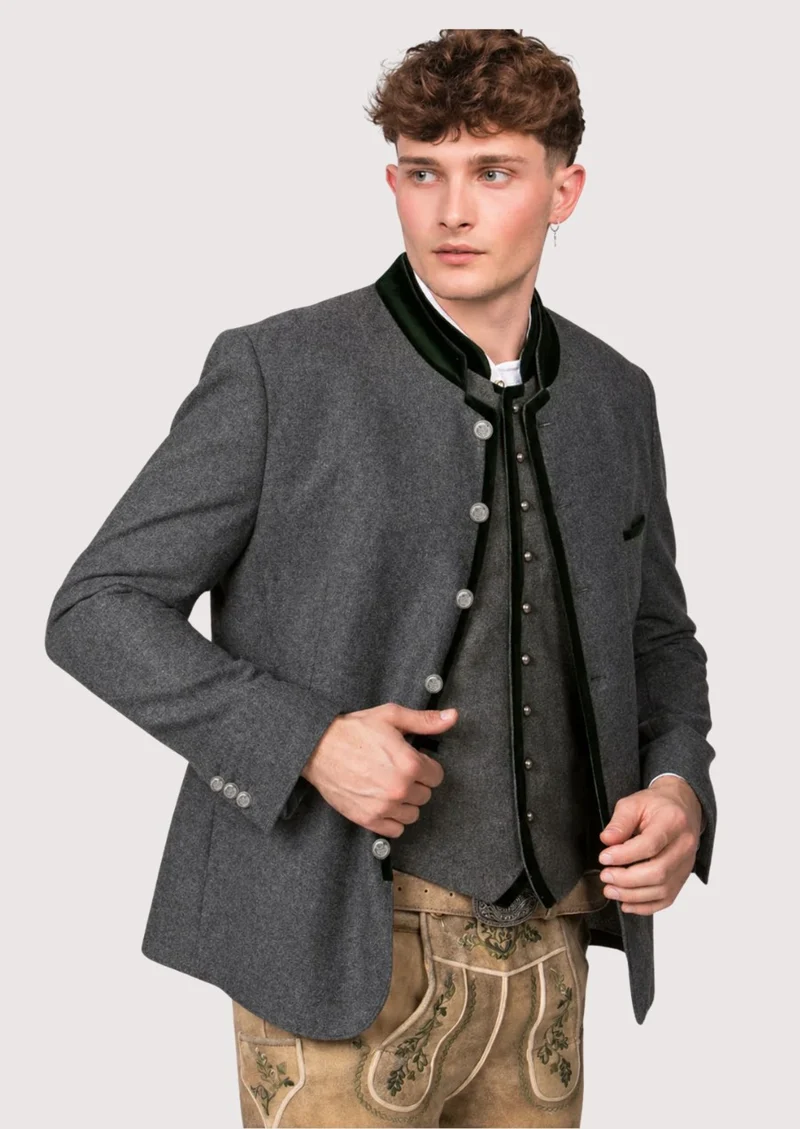 Mens Modern Grey Alpine Jacket