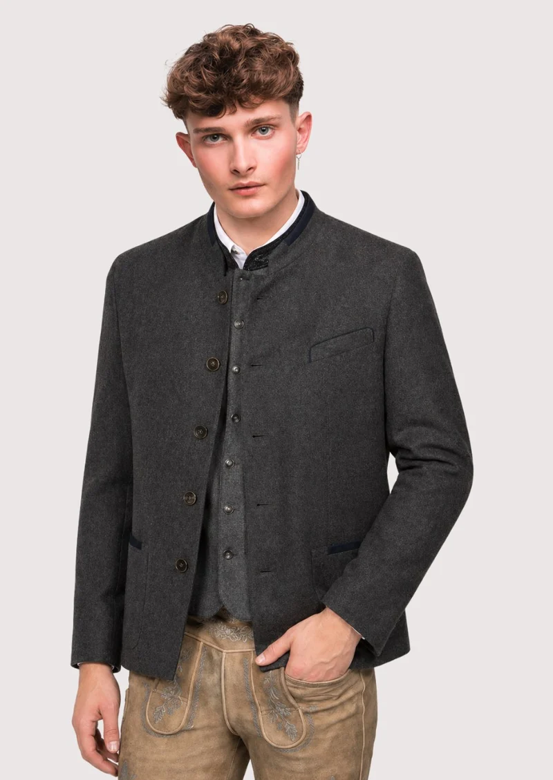 Mens Dark Grey Alpine Jacket Coat