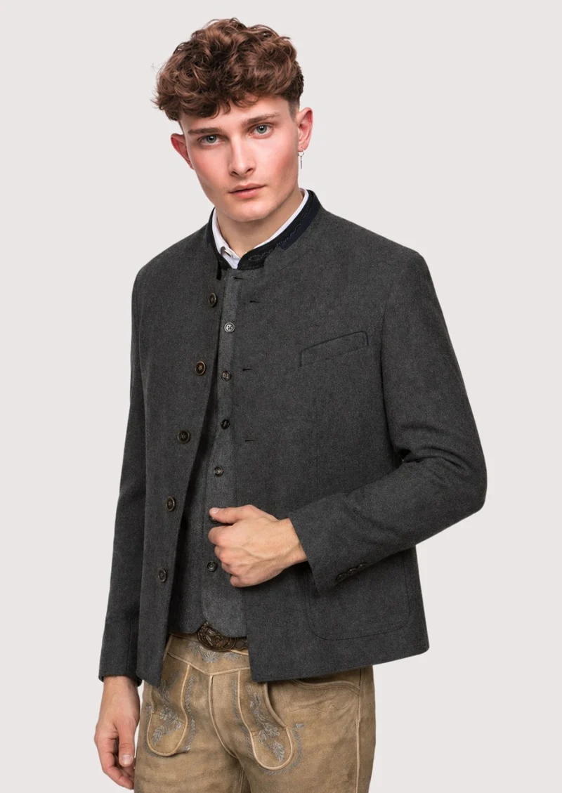 Mens Dark Grey Alpine Jacket Coat