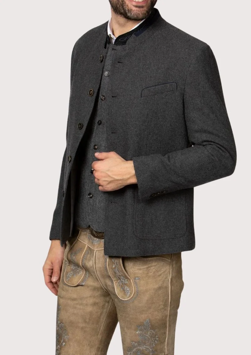 Mens Dark Grey Alpine Jacket Coat