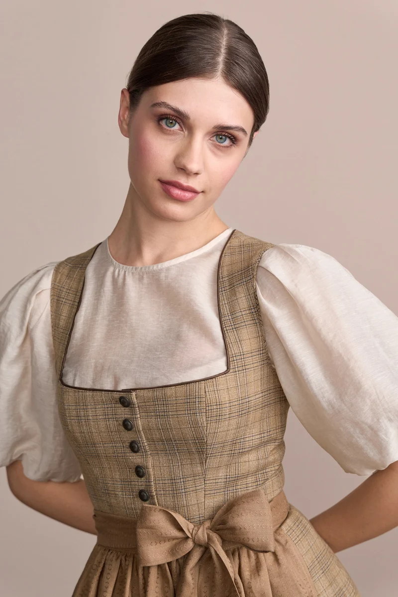 Julia Trentini Riekea Dirndl, Brown — 70cm Long