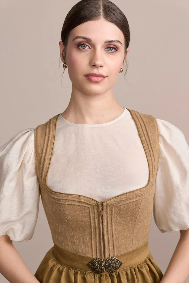 Julia Trentini Ilena Dirndl, Yellow — 70cm Long