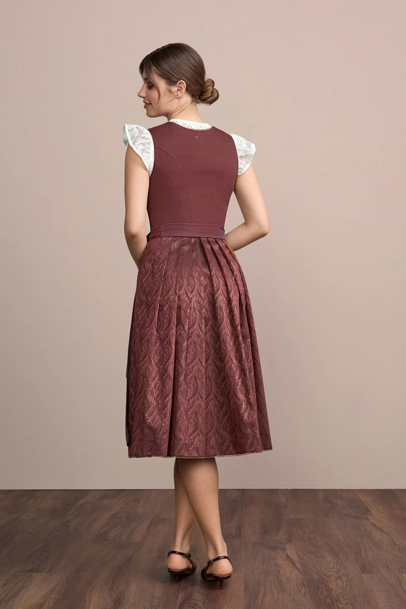 Julia Trentini Norelia Dirndl, Red — 70cm Long
