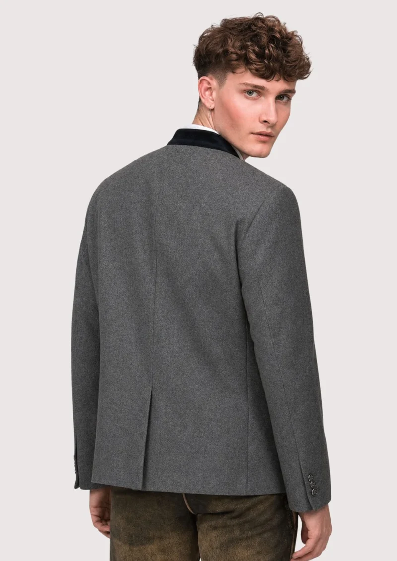 Mens Bavarian Grey Alpine Jacket