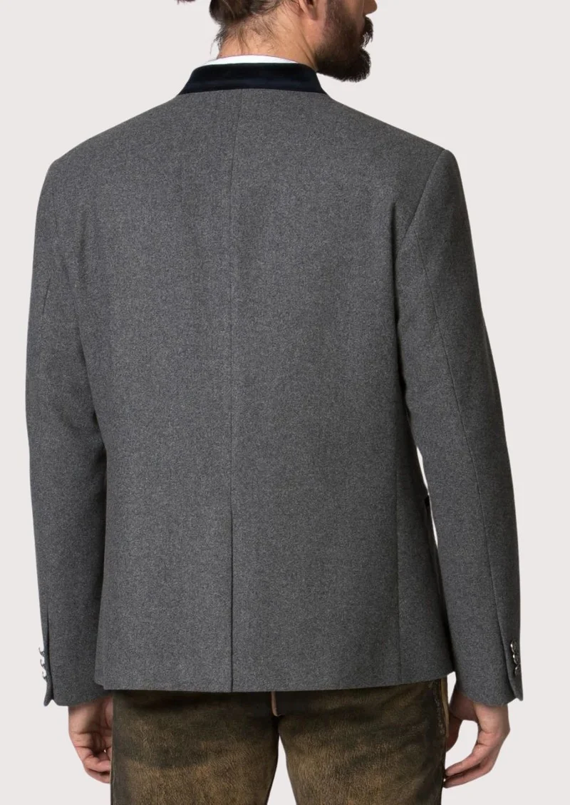 Mens Bavarian Grey Alpine Jacket