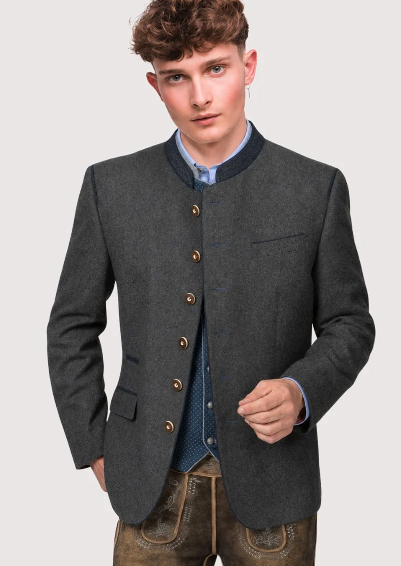 Mens Elegant Grey Alpine Jacket