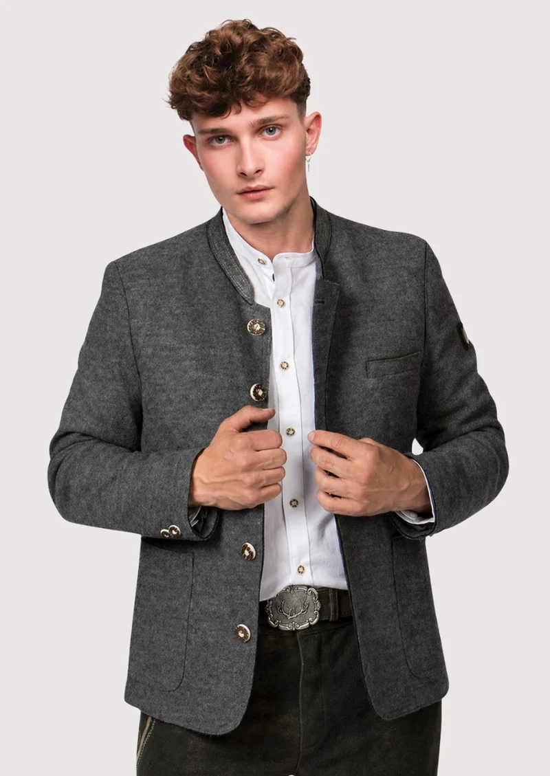 Men's Luxury Trachten Jacket - Sophisticated Winter Wear