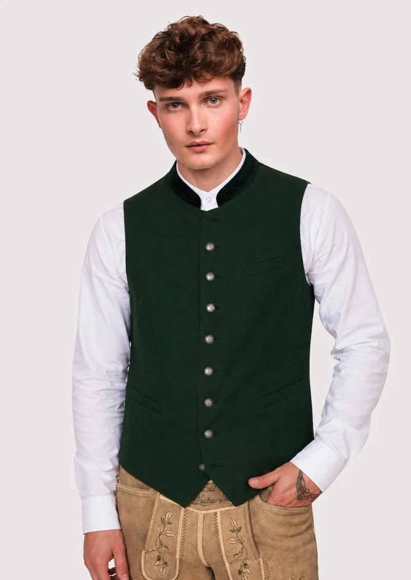 Mens Forest Green Alpine Vest