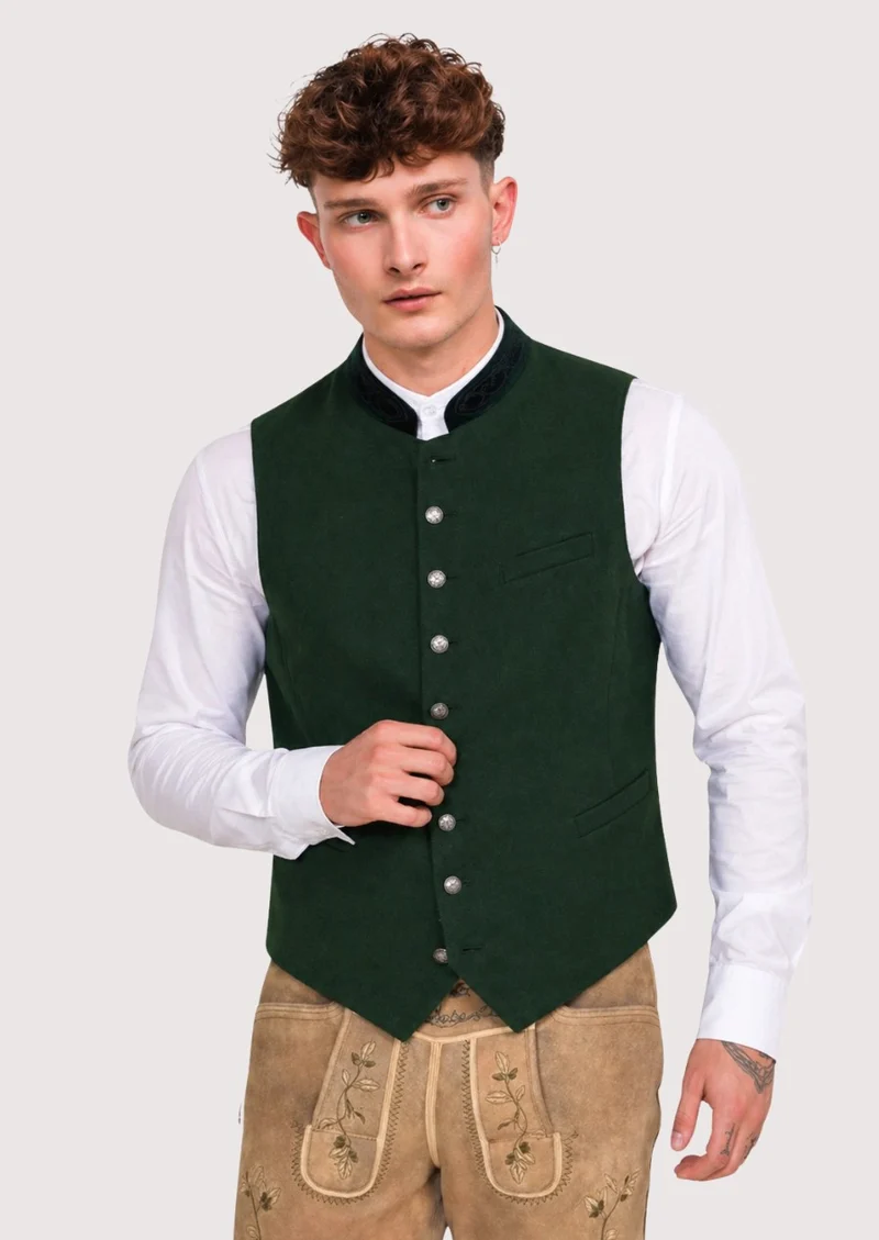 Mens Forest Green Alpine Vest