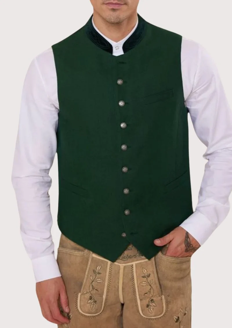 Mens Forest Green Alpine Vest