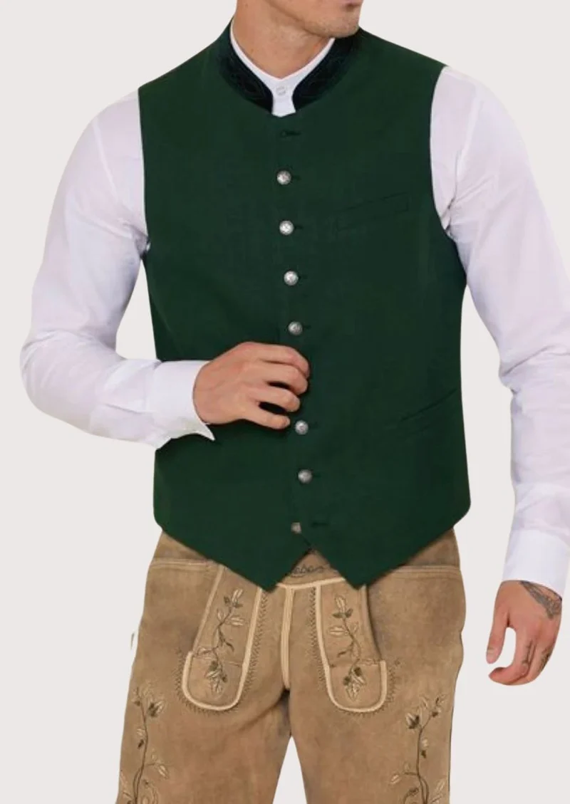 Mens Forest Green Alpine Vest