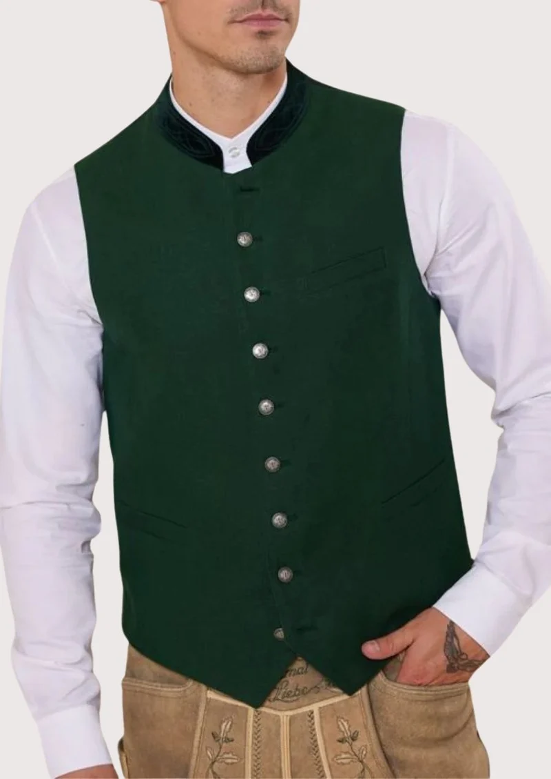 Mens Forest Green Alpine Vest
