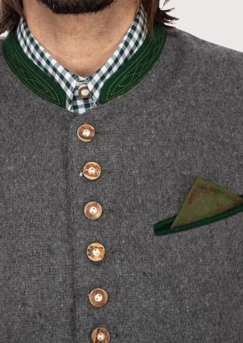 Slim Fit Bavarian Vest – Refined German Style