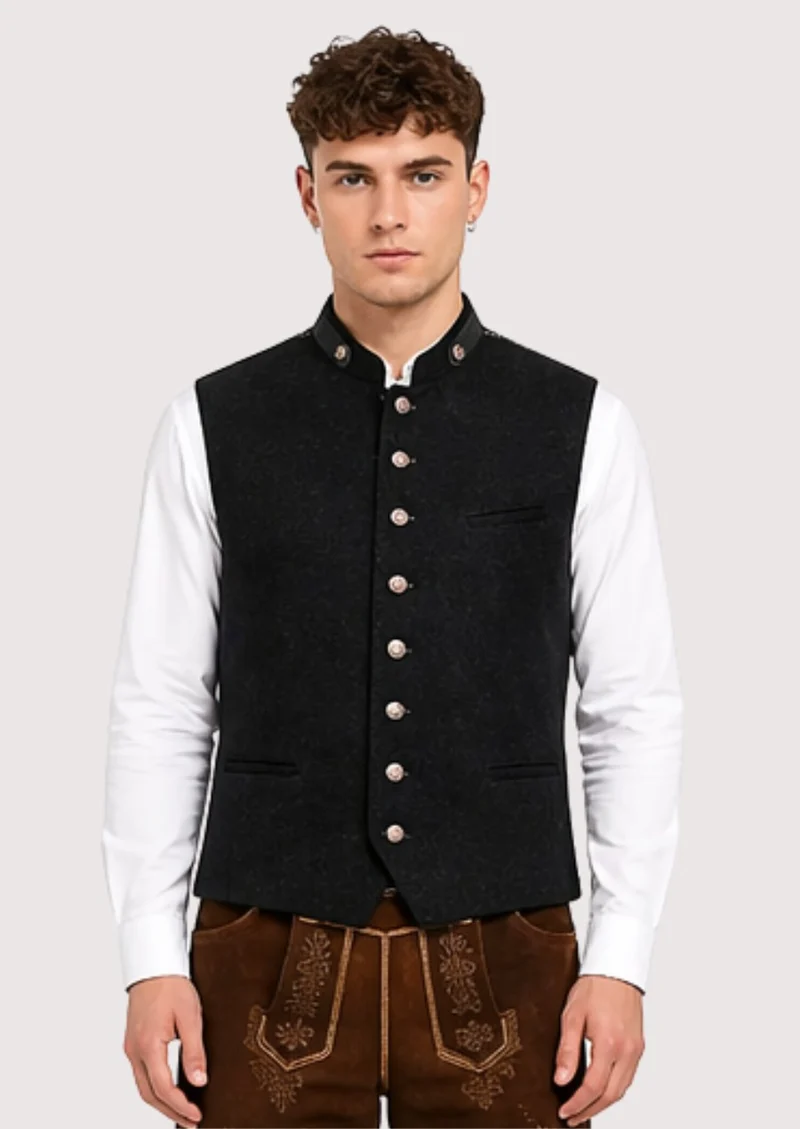 Wool Bavarian Vest – Warm, Stylish & Traditional