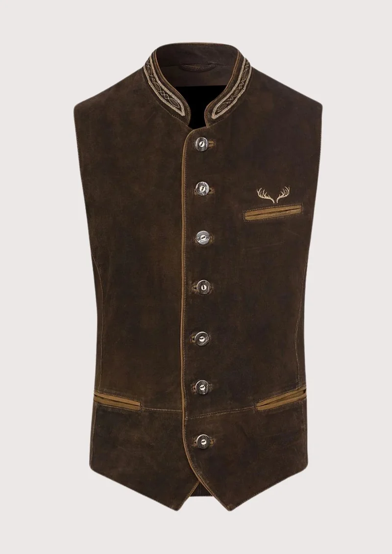Mens Brown Alpine Classic Vest Top