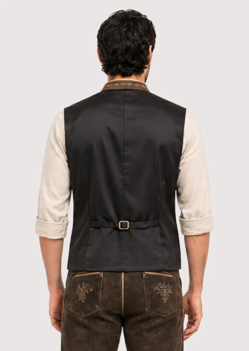 Embroidered Bavarian Vest – Heritage Design