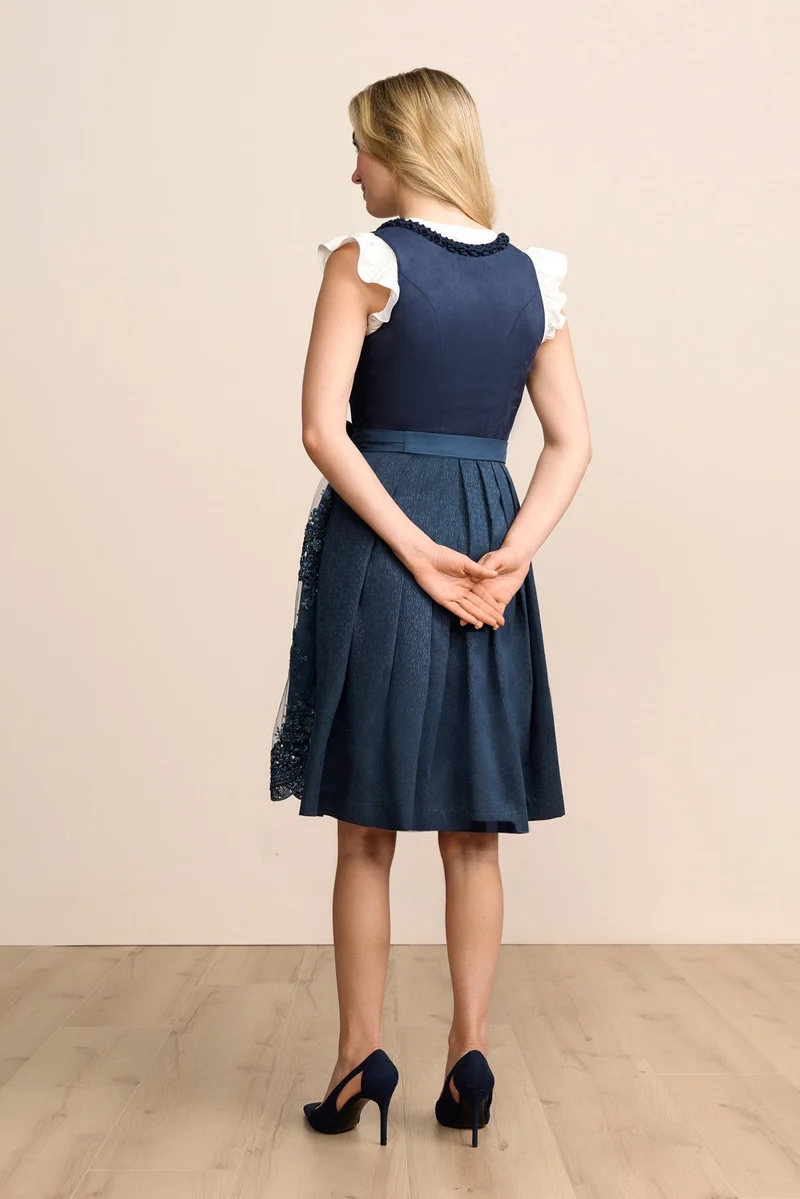 Kruger Aila Midi Dirndl, Blue — 60cm 2pc Set