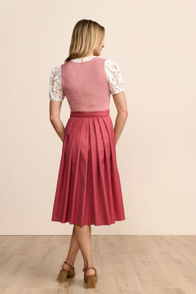 Kruger Tiziana Long Dirndl, Pink — 70cm 2pc Set