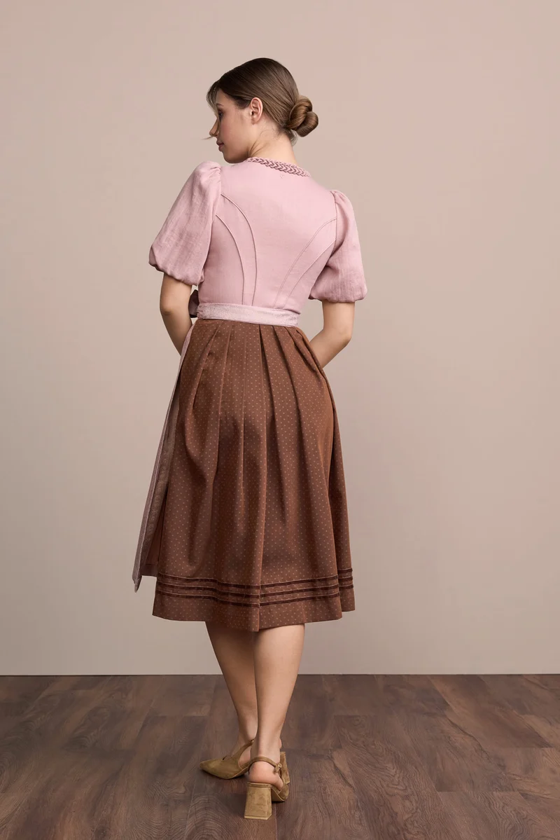 Julia Trentini Valena Dirndl, Rose — 70cm Long