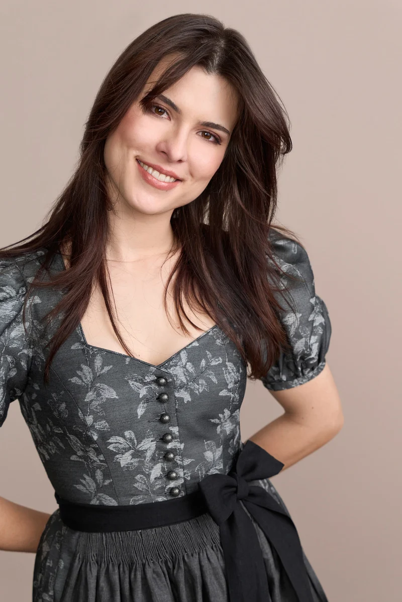 Julia Trentini Abela Dirndl, Grey — 80cm Maxi