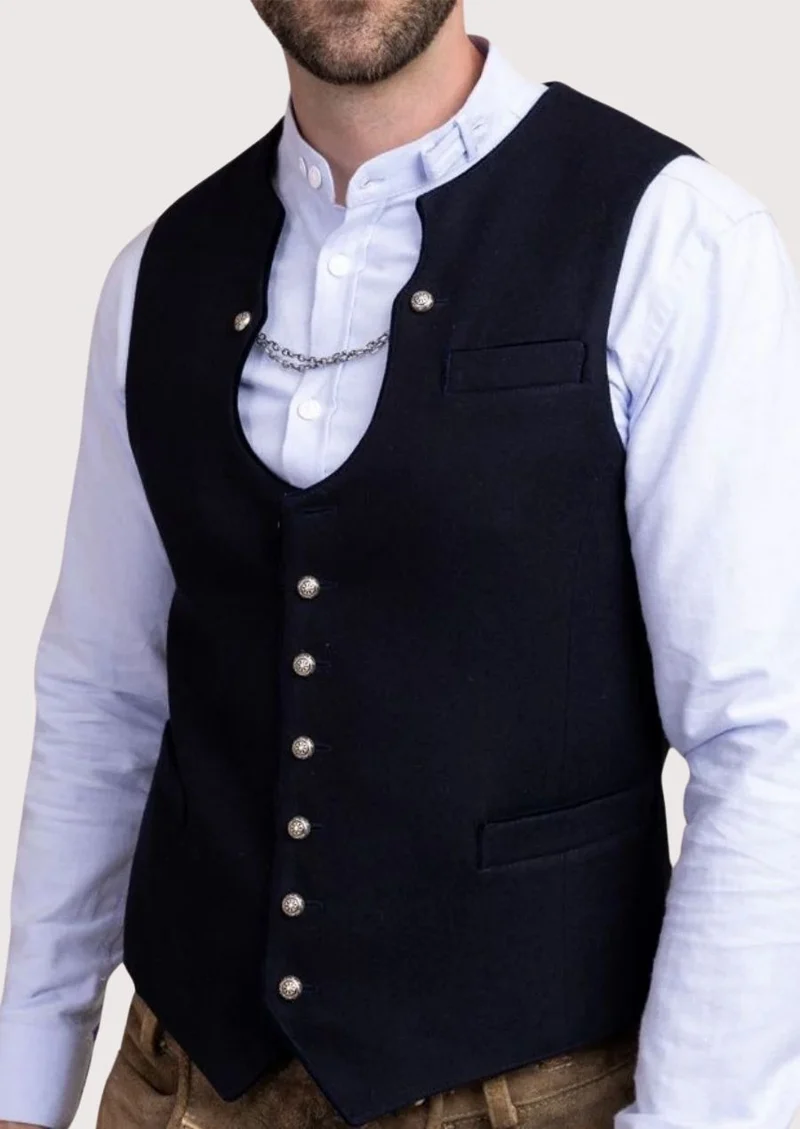 German Trachten Vest for Men – Heritage Style Icon