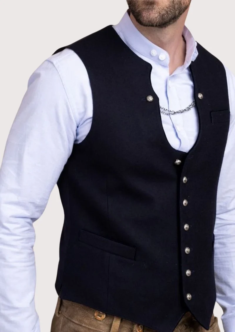 German Trachten Vest for Men – Heritage Style Icon