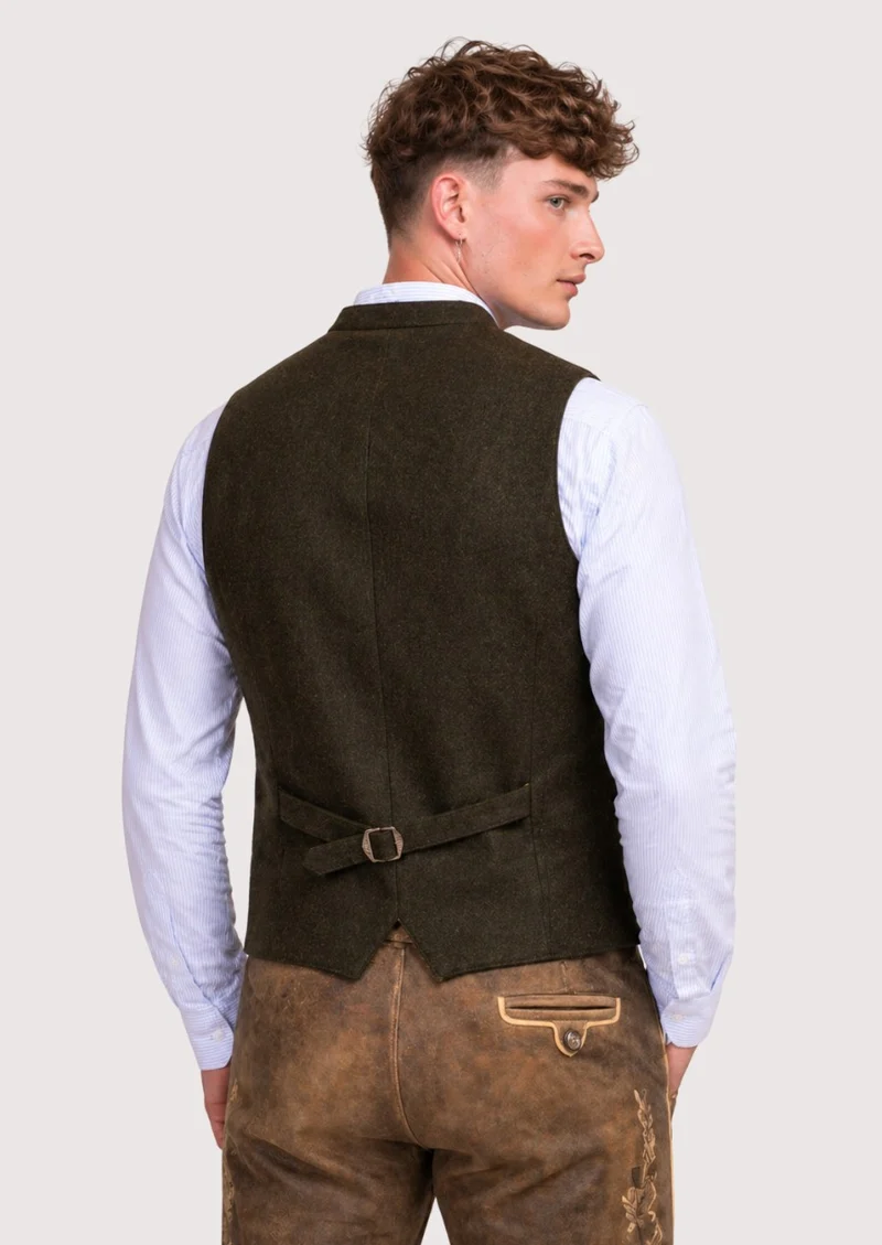 Mens Vintage Brown Alpine Vest
