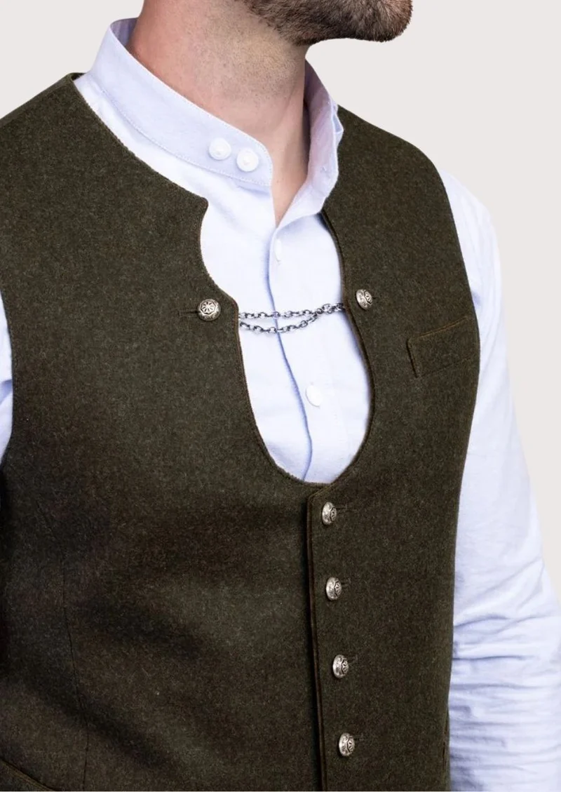 Mens Vintage Brown Alpine Vest