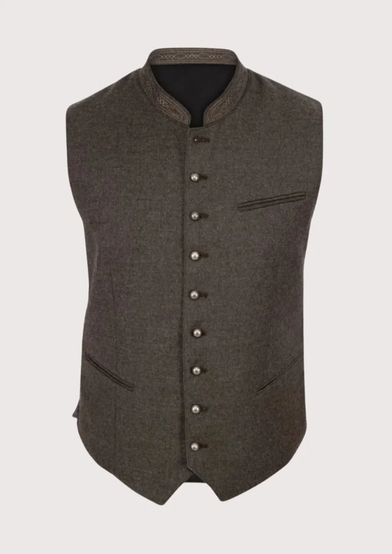 Traditional Trachten Vest Brown – Perfect for Oktoberfest