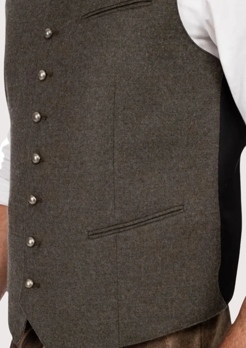 Traditional Trachten Vest Brown – Perfect for Oktoberfest