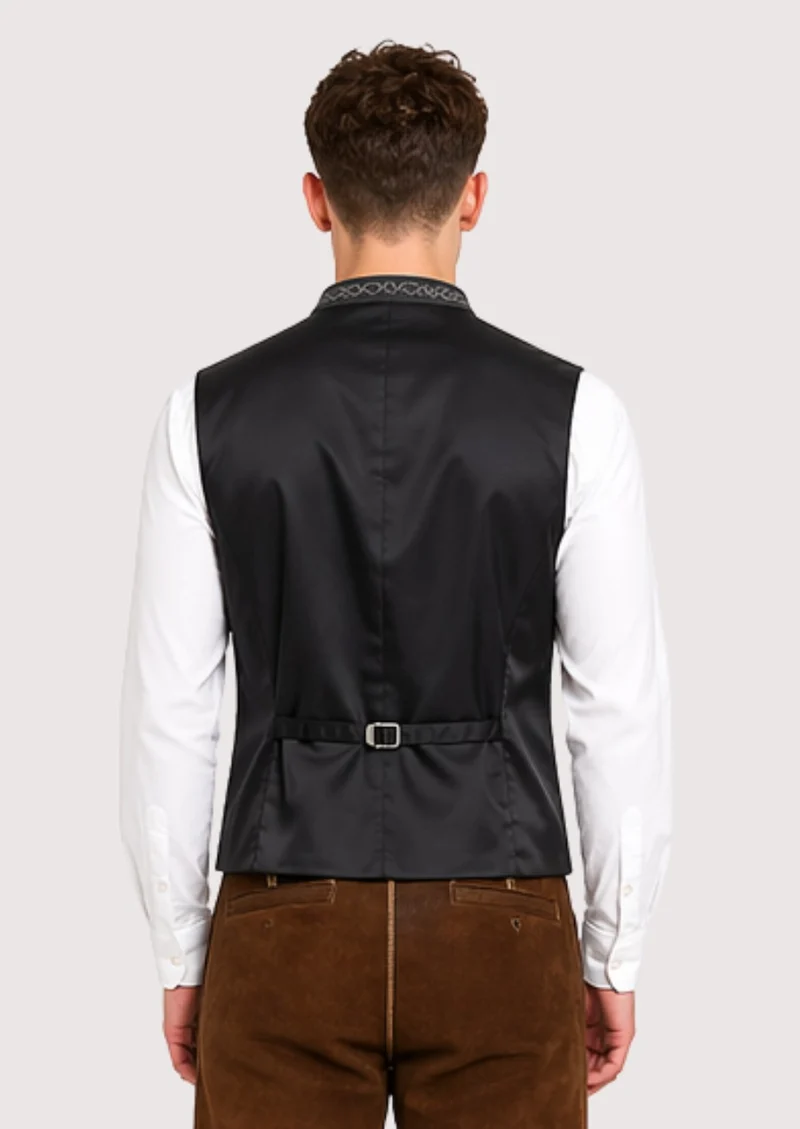 Elegant Wool Trachten Vest – Bavarian Formal Charm