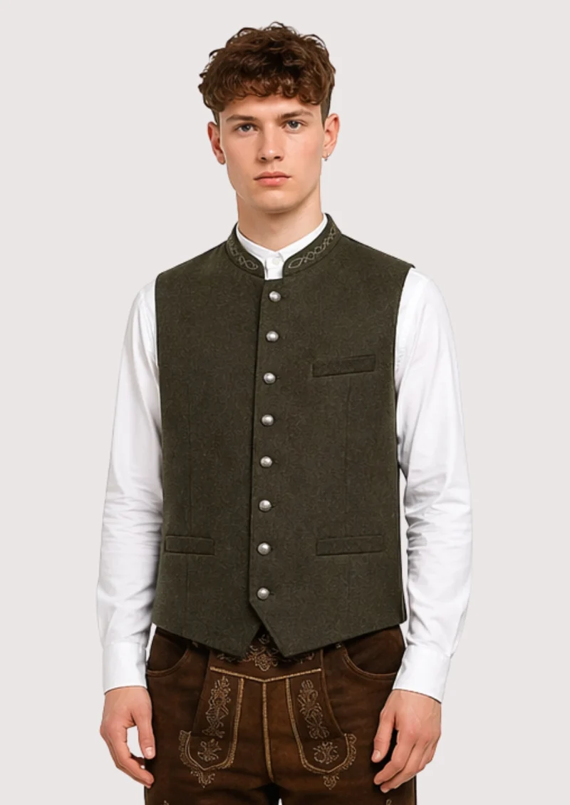 Mens Olive Alpine Classic Vest Top